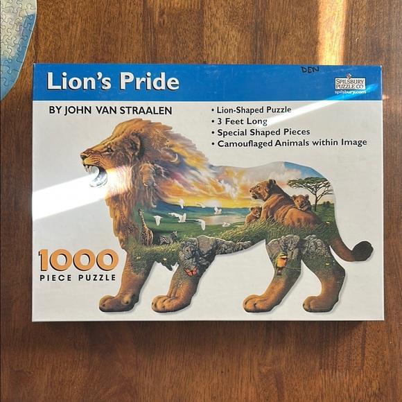 Shaped Lion's Pride 1000 Piece Puzzle - Picture 1 of 5